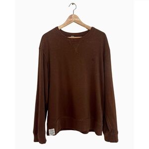POLO RALPH LAUREN Sportsman Outfitters Deep Brown Crewneck Sweatshirt Large